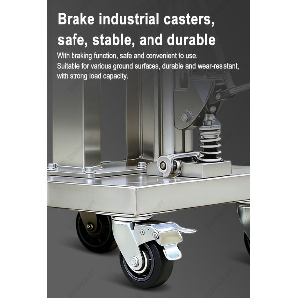 DTF450S Stainless Steel Hydraulic Drum Truck