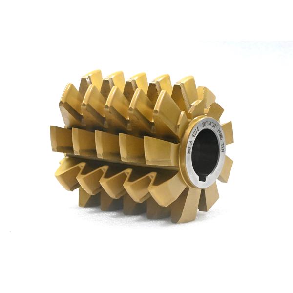 Finishing single-start hobbing cutters for cylindrical involute gears 125x132x40 20° (4° 27) TIN  C