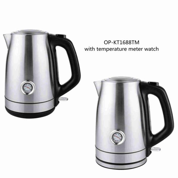 20.3cm*16.5cm*23cm Electric Kettle Stainless Steel 1500W Power 110V/220V-240V Voltage
