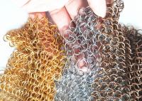 Cortina trançada Chain da malha do anel do metal com a abertura de 10MM para a cortina interior