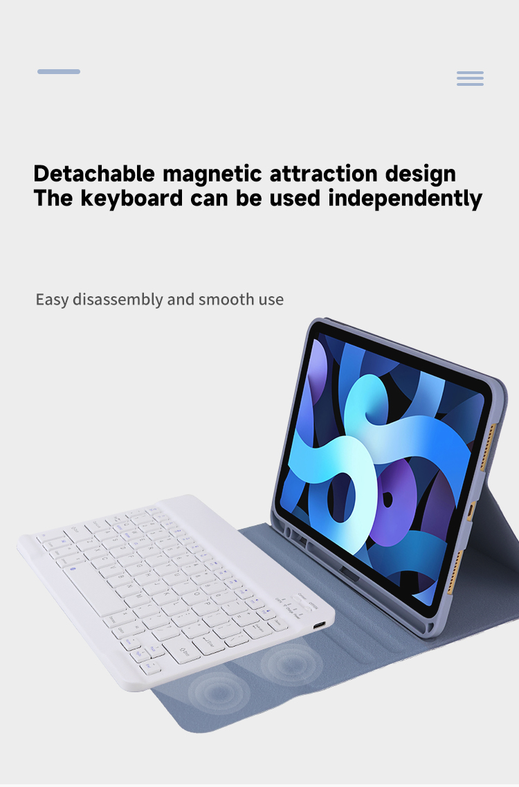 Magnetic Keyboard for iPad 10.9'Portable All Around protection Detachable Magnetic Keyboard Wholesale OEM/ODM/Private Label