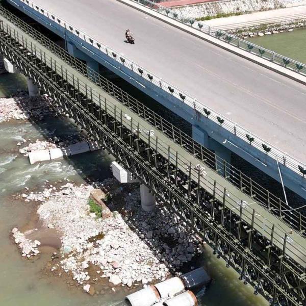 Assembly Steel Modular Bridge / Military Steel Bridge High Durability