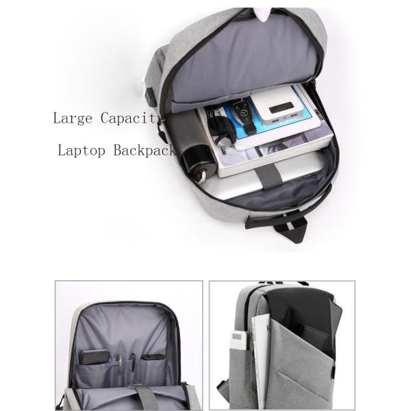 Reflective Travel Laptop Backpack For University Students 15 Inch With USB ISO