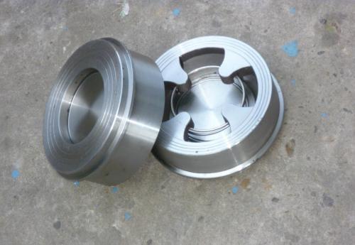 Class 150 Double Disc Cast Steel Check Valve Convenient With SS304 Spring