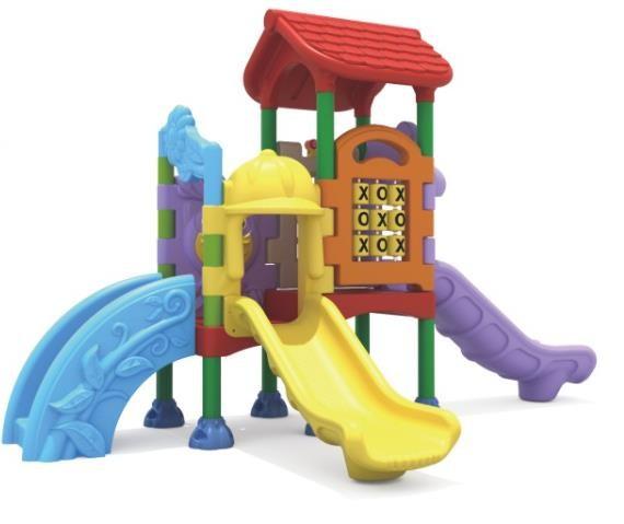 toddler full plastic covered outdoor play equipment swing slide set for sale