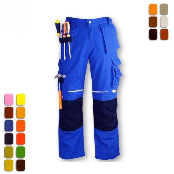 Calças de segurança refletoras respiráveis com fecho de fecho Hi Vis Calças impermeáveis