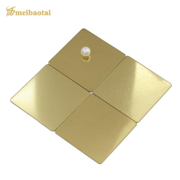 ASTM Standard 201 Stainless Steel Wall Panel with Hairline NO.4 Brushed Surface and PVD Coating