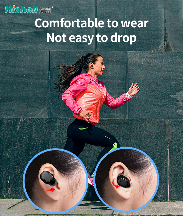 HiFi беспроводная невидимая портативная машинка Bluetooth Earbuds 5,0 40mAh J4