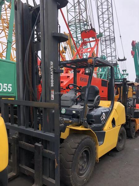 2012 Used Japanese Komatsu Forklift FD50 5T 5Tons Japan ISUZU Engine in Good Condition