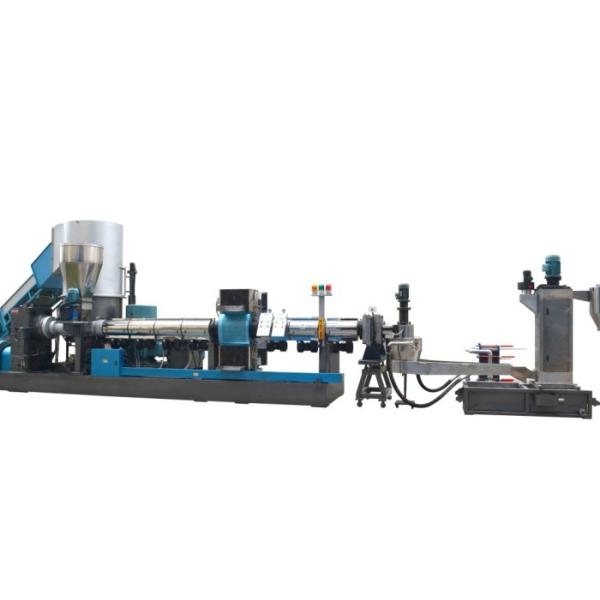 Plástico da peletização do filme de BOPP que recicla o equipamento com o cambiador dobro da tela