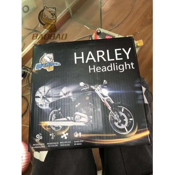 Aluminum 5.75 Inch High Beam Low Beam White Yellow Modified LED Headlight