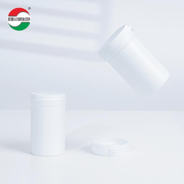 Bouteille en PEHD, baril de calcium, supplément nutritionnel, pot, plastique PET, qualité alimentaire