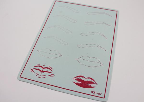 Permanent Makeup Red Cosmetic Fake Eyebrow Tattoo Practice Skins