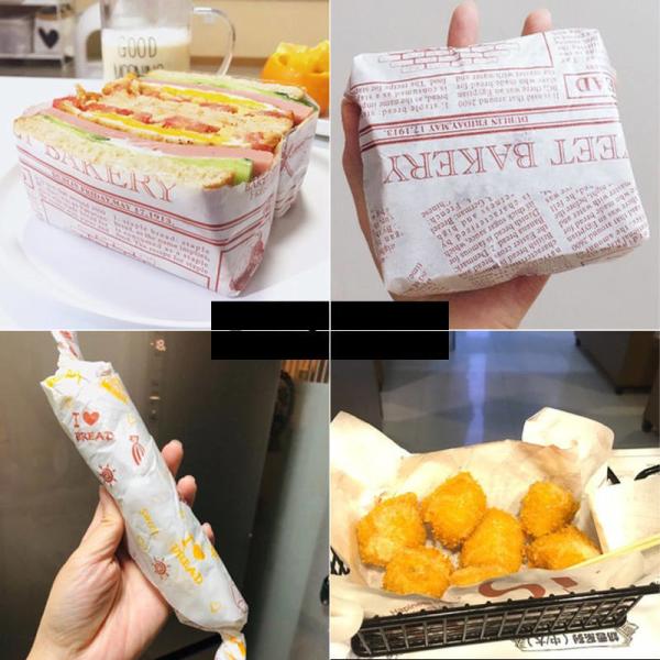 Красочная течебезопасная жиронепроницаемая бумага для польза упаковки дома и еды