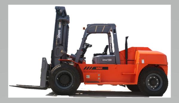CPCD130 Vmax Diesel Operated Forklift Truck 13 Ton CAPACITY CE Approval