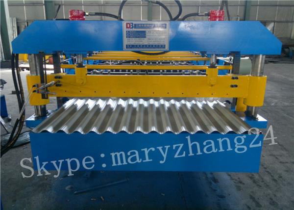 380V 50Hz 840 Roof Tile Corrugated Roll Forming Machine With Colored Steel Plate
