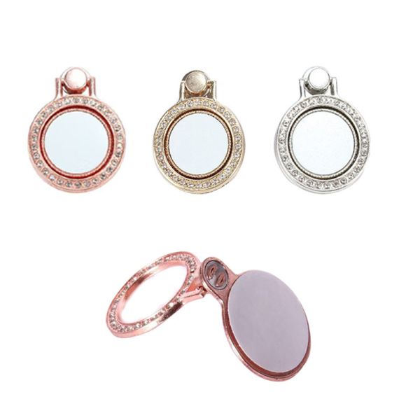 Personalized 360 Degree Rotating Zinc Alloy Sublimation Blank Phone Ring Holders Custom Phone Finger Holder