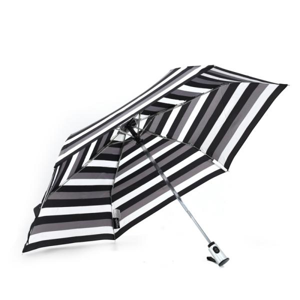 6 Ribs Picnic Equipment  Mini Three Folding Umbrella 44 Inch Arc