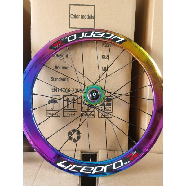 20 дюймовый колесный комплект из углеродного волокна для дорожных велосипедов 8/9/10/11 Скорость двойной стены цвет радуги
