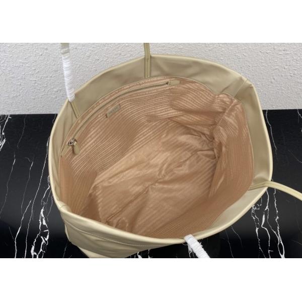 High Capicity Convenient Apricot Nylon Tote Shopping Bag Eco Friendly