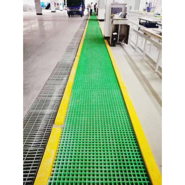 High Strength Molded Fiberglass Grating 38x38mm Insulated GRP Frp Grating for Marine