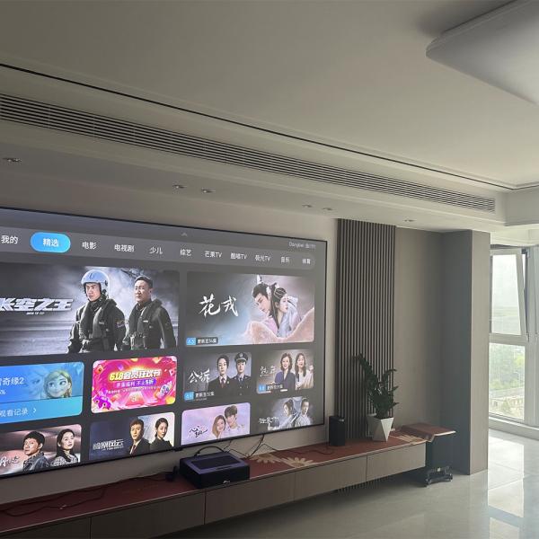 90 Inch - 120 Inch Fixed Frame Screen Long Throw Fresnel Alr Screen 8K