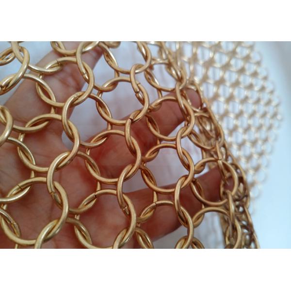 12 Mm Hanging Stainless Steel Chainmail Curtain For Exterior Wall Cladding