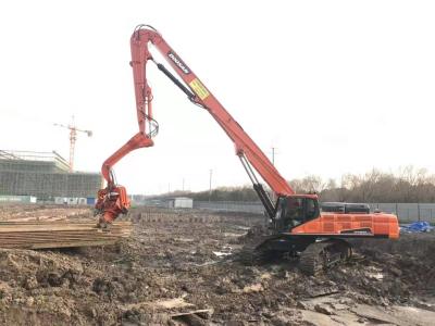 O equipamento hidráulico montado máquina escavadora da condução de pilha silencia rapidamente a operação