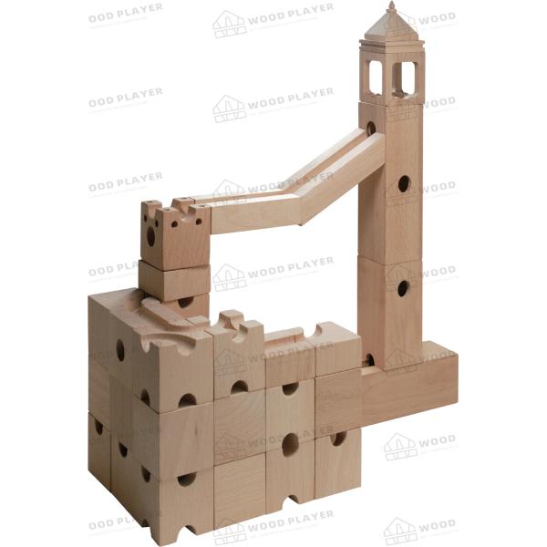 Les puzzles en bois de développement de PCs intellectuels du jouet 46 marbrent les blocs constitutifs courus