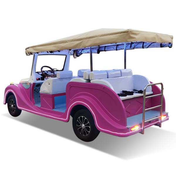 Удобный 8-местный электрический классический гольф-кар Новый дизайн туристического автомобиля