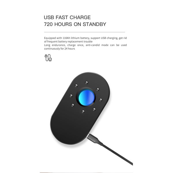 Hotel Anti Camera Protection Portable Wireless Infrared Detector with 70*38*12 Size