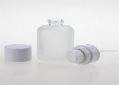 Empty 50ml Glass Lotion Bottles With Pump , Custom Lotion Glass Bottle