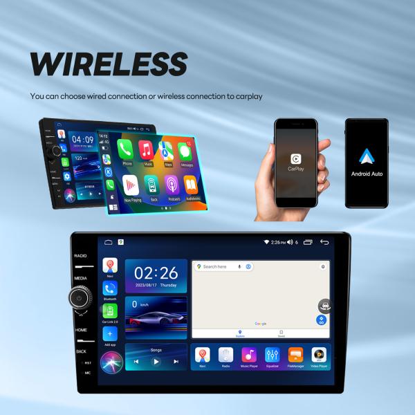 8Core 9/10 Octa-Core 4G Android 11 Radio Autoradio 2 Din Universal WIFI GPS Car Media Player Audio Multimedia