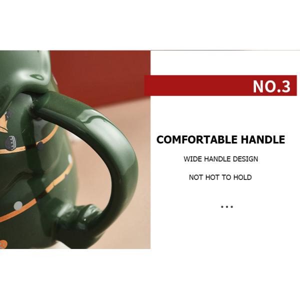 Christmas tree creative water sublimation cup ceramic mug coffee high-value couple sublimation cup