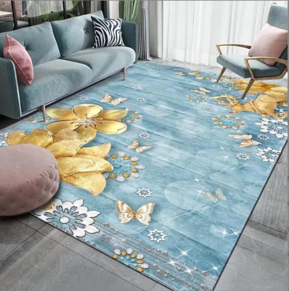 North European Living Room Floor Carpet Light Luxury Bedroom Carpet Sofa