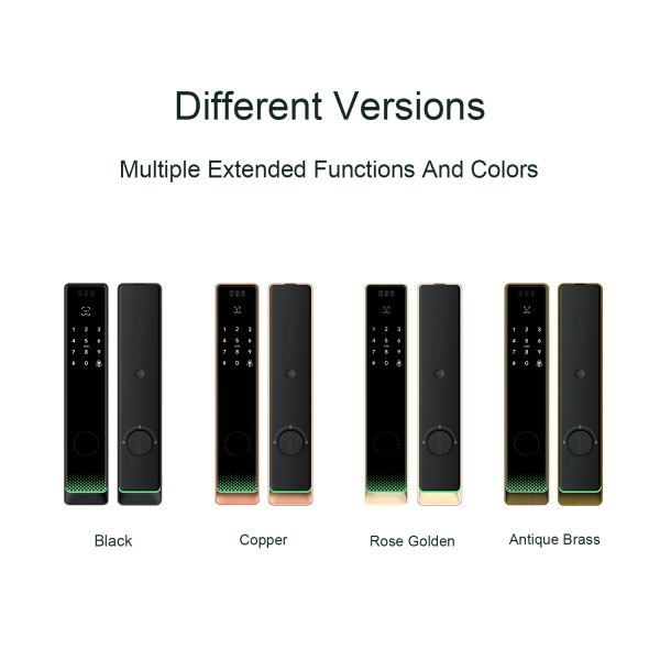 Liliwise Security Tuya Wifi Cerradura Inteligente Electronic Smart Locks Fingerprint Keyless Ttlock Digital Door Smart Lock