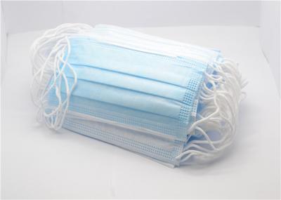 Fluid Resistant Layer Disposable Non Woven Face Mask Adjustable Nose Bar Excellent Fltration