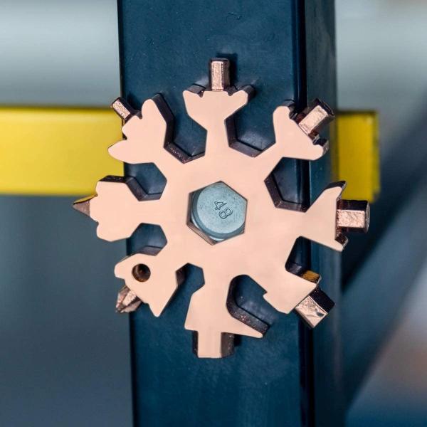 18 In 1 Stainless Steel Snowflake Multitool Cross Screwdriver Kit Box Bottle Opener