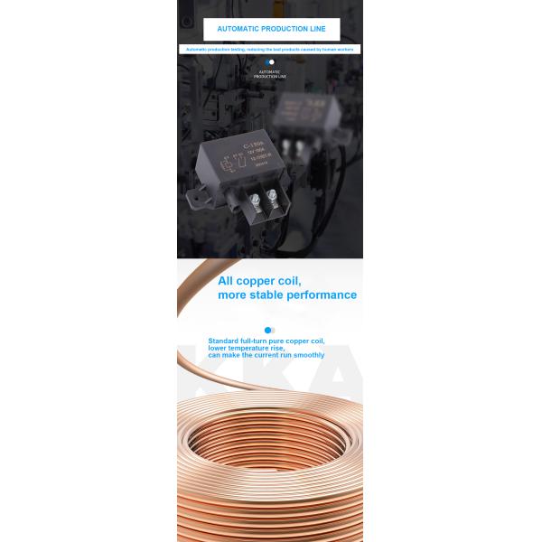 150A Camión pesado Relé automotriz 24V Relé de arranque de automóvil para precalentamiento del vehículo