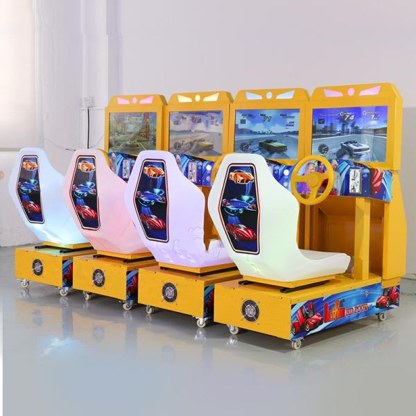 Experience the Thrill with Kids Driving Race Car Arcade Machine Racing Simulator