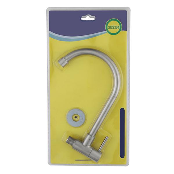 Single Handle Modern Bathroom Faucet LIZHEN 304 Stainless Steel Desk Mounted Cold Tap