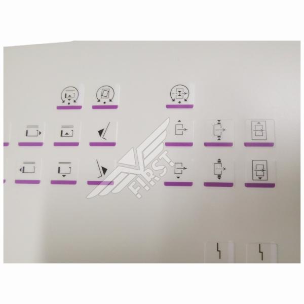 White Color Membrane Panel Symbol Letter Label For Heidelberg SM102 Printing Machine Sticker in 63*21.2 or 37*15.5CM Size