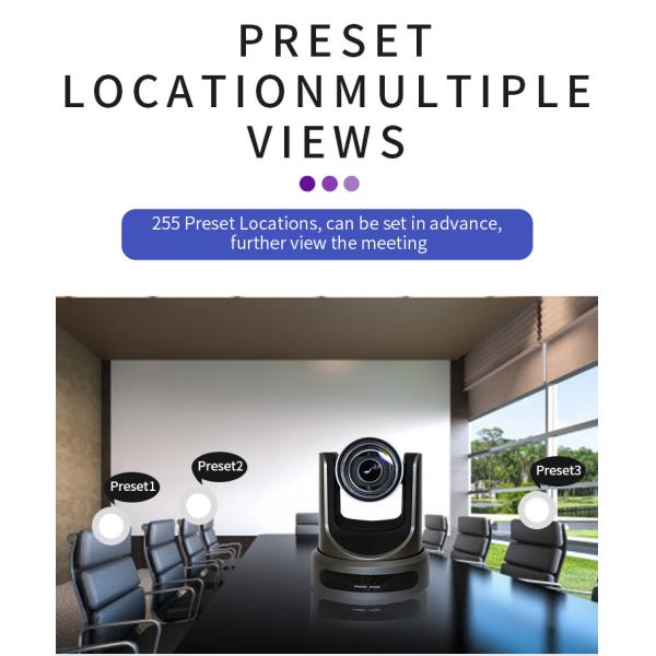 Conference Room Meeting Solution SQ-HD60U Camera Durable High Definition Video Teleconference Camera