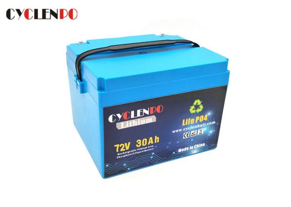 72v Lithium Iron Phosphate Motorcycle Battery , Electric Scooter Lithium Battery 30ah