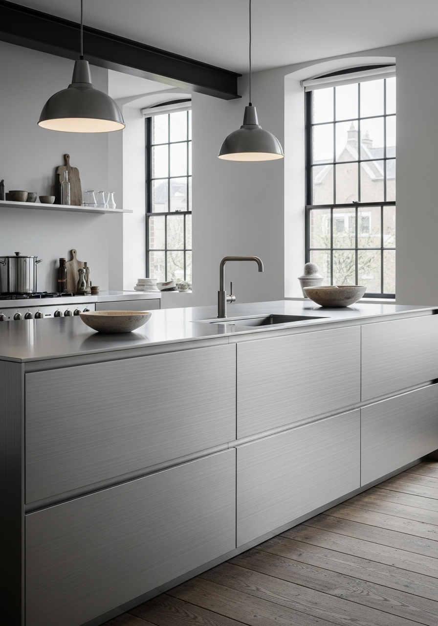 Urban Stone Minimal Kitchen Island System in 304 Stainless Steel