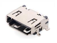 O soquete horizontal SMT fêmea do PWB de HDMI datilografa a um conector 10000 ciclos