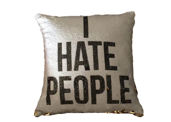 Wholesale Printing Personalized Logo I Heat People Pillow Cases For Sofa or Car Decoration