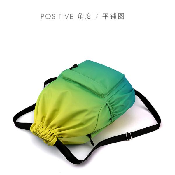Custom Color Printed Practical Lightweight Durable Waterproof Drawstring Gym Backpack