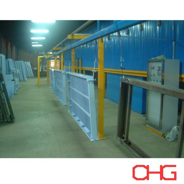 Manual Electrostatic Spray Gun Customized Powder Coating Line for Hospital Beds on Metal Substrate