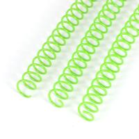 El verde 36 coloca espiral del atascamiento de bobina del PVC ata con alambre las solas bobinas del lazo para los cuadernos